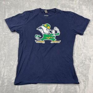Notre Dame Fighting Irish Shirt Mens L Navy Captivating NCAA Football Sports Tee